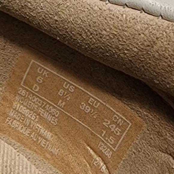 Clark's Collection White Leather Marie Mist Raffia Trim Sneakers Women's 8 EUC - Picture 9 of 9